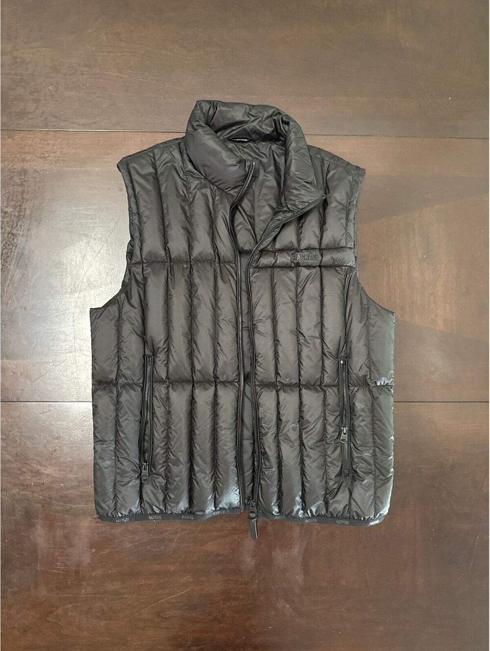 Mackage Men's Patrick Quilted Puffer Vest Black - Size 42